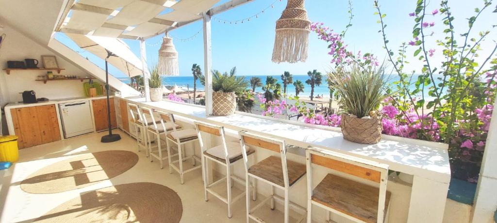 Photo #1 of Beach penthouse 12p, Fiber WiFi, 2 rooftopbars, 2 outdoor kitchens, outdoor shower, spectacular 180 degrees ocean view! in Santa Maria, Cape Verde