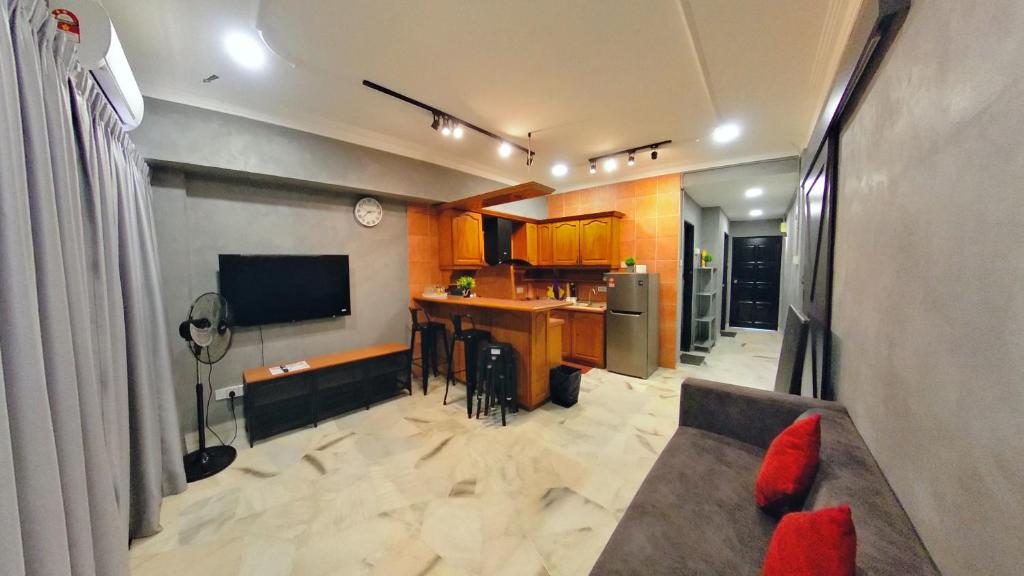 Photo #1 of 10pax GFloor 2R2B Dual-Key Doorstep to Beach, FREE BBQ Set, Wifi, 50"Smart TV in Port Dickson, Malaysia