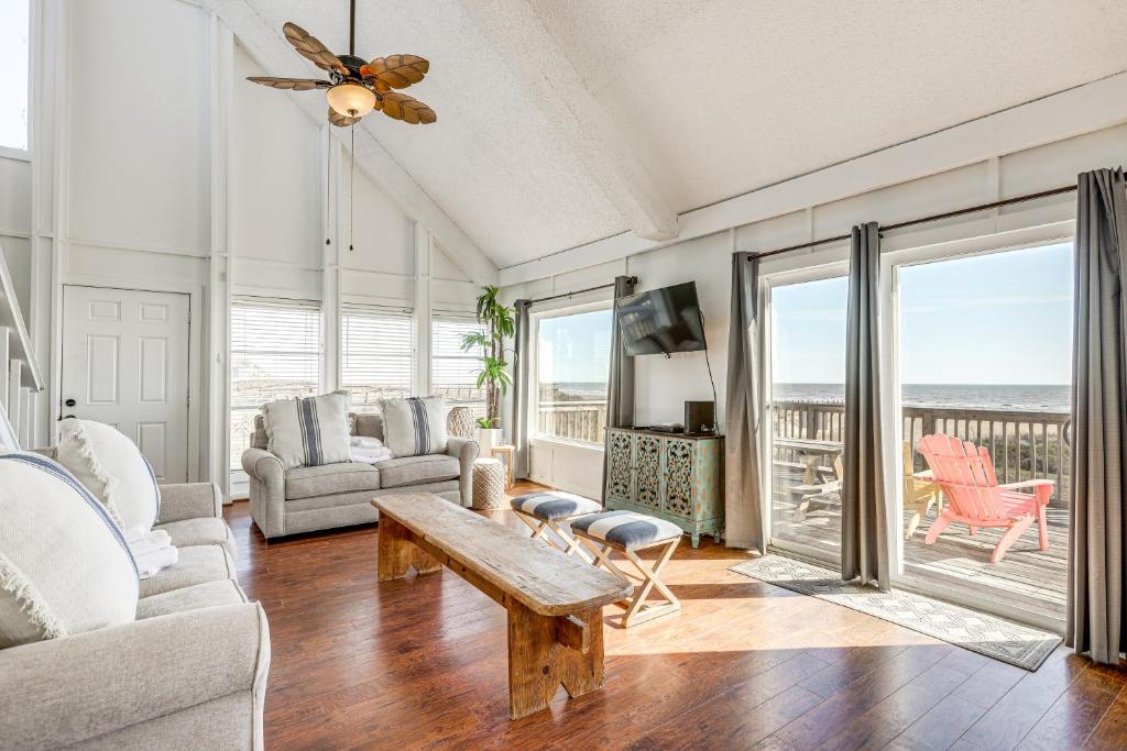 Photo #1 of Beach House with Oceanfront Deck in Galveston! in Galveston, TX