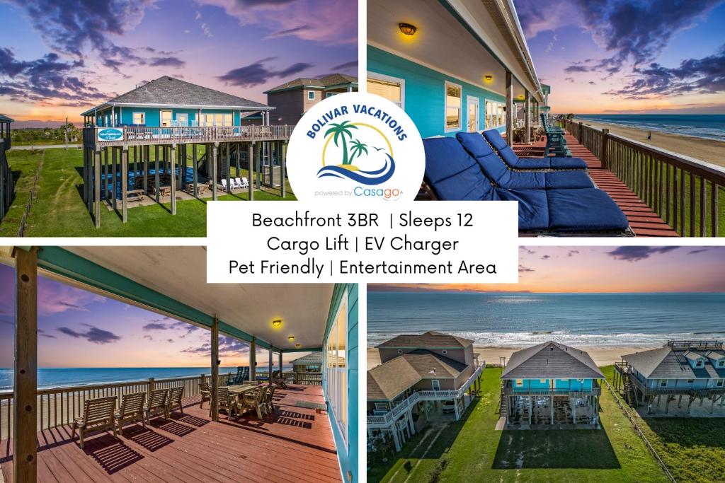 Photo #1 of The Magnificent Starfish! 3BR BeachFront, Cargo Lift in Bolivar Peninsula, TX