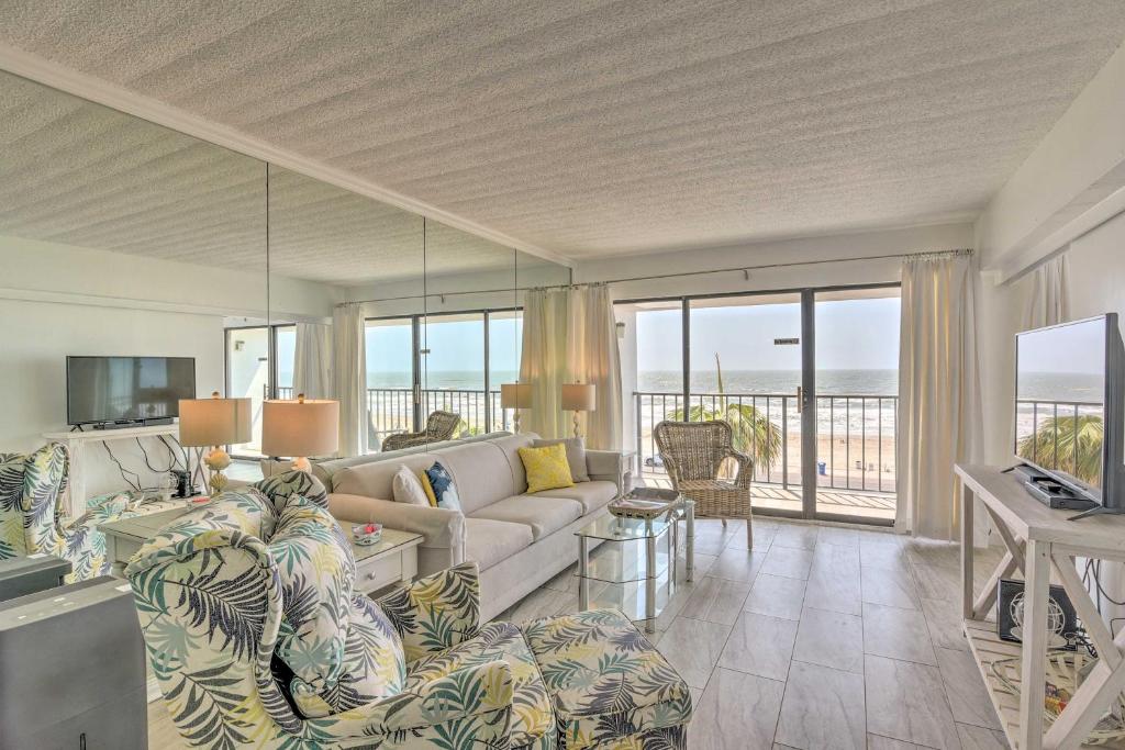 Photo #1 of Galveston Oceanfront Condo with Balcony and View! in Galveston, TX