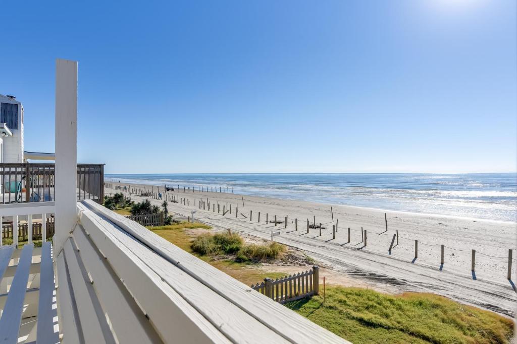 Photo #1 of Oceanfront Home with Deck and Views in Galveston! in Galveston, TX