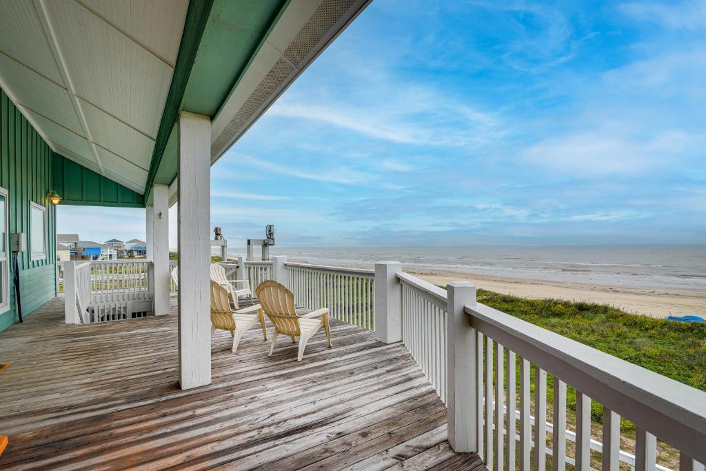 Photo #1 of Oceanfront Crystal Beach Vacation Home with Deck! in Bolivar Peninsula, TX