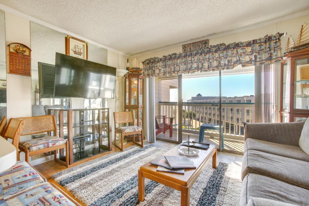 Photo #1 of Balcony and Gulf Views Beachfront Galveston Retreat in Galveston, TX