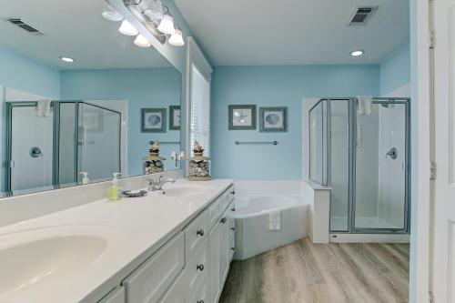 Photo #3 of Cozy Beach Home with Hot Tub, Resort Amenities, Oceanbay, lake views and 3 decks! in Galveston, TX