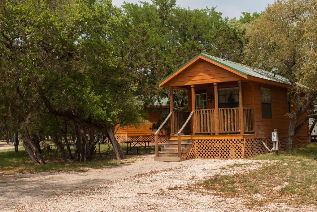 Photo of Medina Lake Camping Resort Cabin 3 in Lakehills, TX