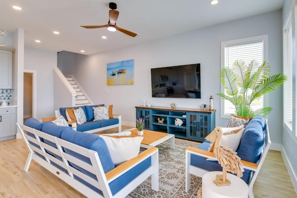 Photo of Steps to Beach Vibrant House in Galveston! in Jamaica Beach, TX
