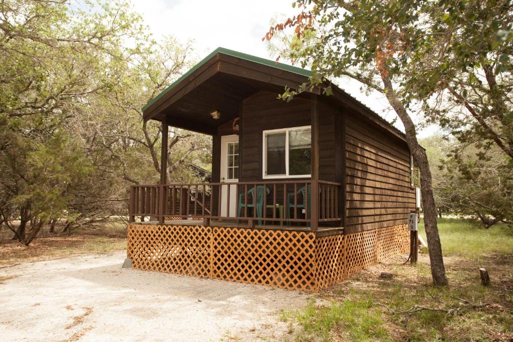 Photo of Medina Lake Camping Resort Studio Cabin 2 in Lakehills, TX