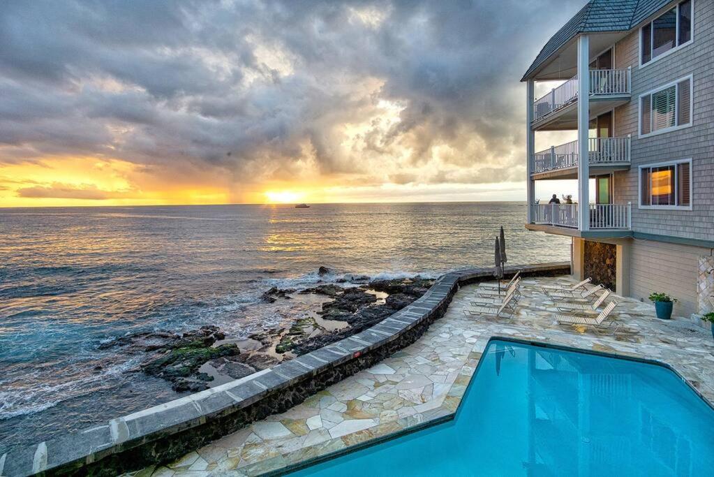 Photo of Oceanfront Condo with Lanai that Almost Hangs Over Ocean - Hale Kona Kai 304 by Casago Kona in Kailua Kona, HI