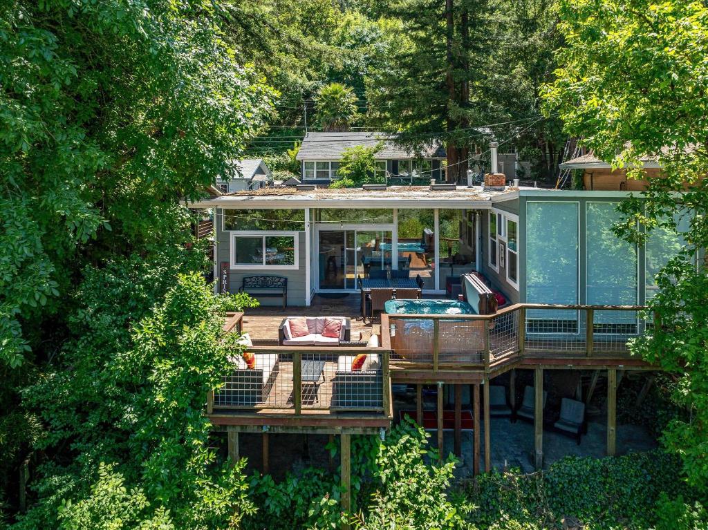 Photo #1 of River View Lodge Private River Access, Hot Tub, Kayaks Views in Monte Rio, CA