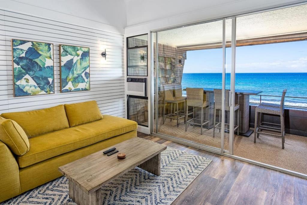 Photo #1 of Modern-Rustic Beach Renovation Direct Oceanfront Penthouse in Napili Honokowai, HI