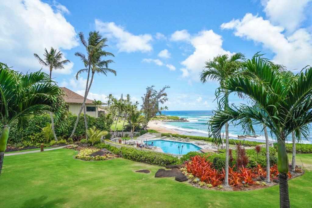 Photo of Oceanfront Escape with Lush Garden Access at Lae Nani 122 in Wailua, HI