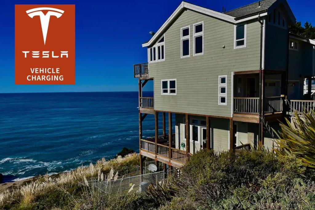 Photo of Incredible Ocean View, Oceanfront! by OceanviewHotTubs Shelter Cove, CA Tesla EV station in Whitethorn, CA