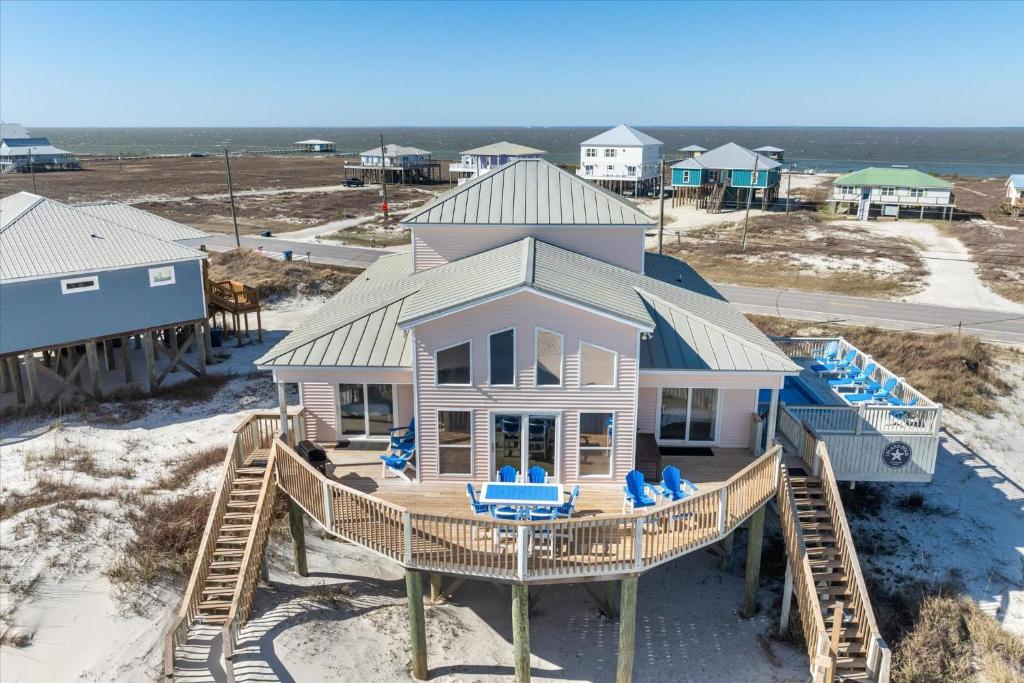 Photo #1 of Wave Louder - Gulf view beach house with NEW private HEATED pool! PET FRIENDLY! home in Dauphin Island, AL