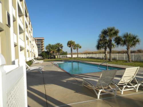 Photo #3 of Ocean's Edge - Sip your coffee and watch the waves as you enjoy the gulf view balcony, accessible from the living room and the master bedroom condo in Dauphin Island, AL
