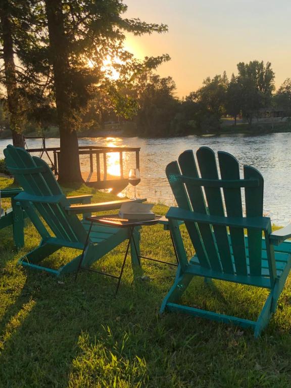 Photo of Luxury Riverside Estate - 3BR Home or 1BR Cottage or BOTH - Sleeps 14 - Swim, fish, relax, refresh in Anderson, CA