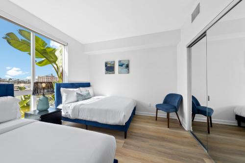 Photo #2 of The Turquoise Lounge - Chic 2BR Beach view Pool, Sauna in Marina del Rey, CA