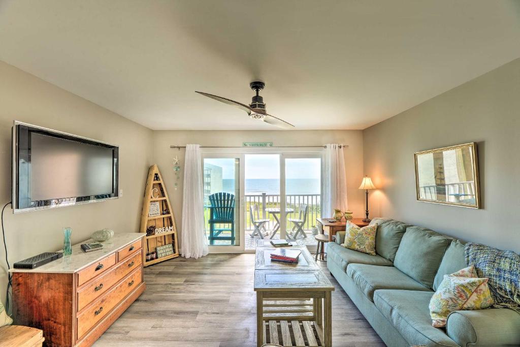 Photo of Airy Oceanfront Condo Beach Views and Pool Access! in Surf City, NC