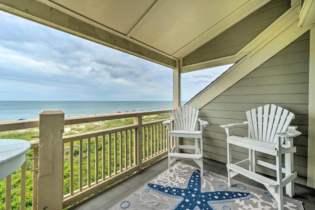 Photo of Beachfront Condo with Unobstructed Ocean Views! in Caswell Beach, NC