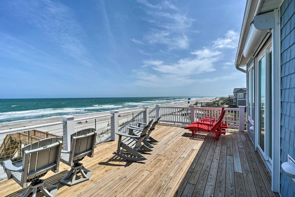 Photo of Beachfront Oasis with 2 Large Decks, BBQ and Views! in Sneads Ferry, NC