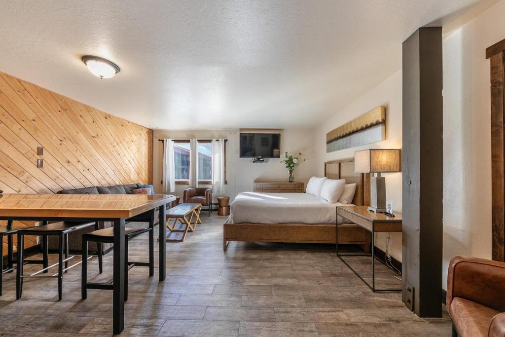 Photo #1 of Lovely Studio w/Kitchen and Partial Lake View #122 at Donner Lake Village in Truckee, CA