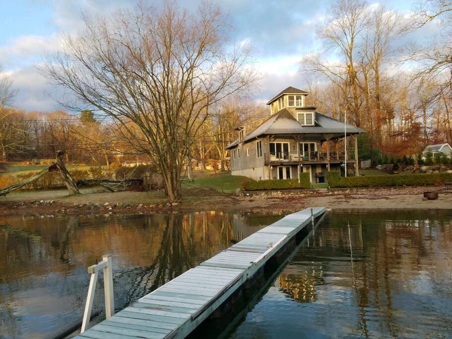 Photo of Waterfront Home on Bantam Lake with Private Beach in Morris, CT