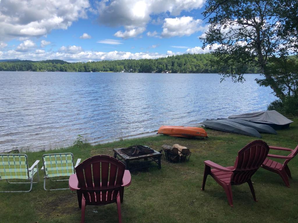 Photo of Little Loon Cottage and Beach on Webster Lake in Franklin, NH