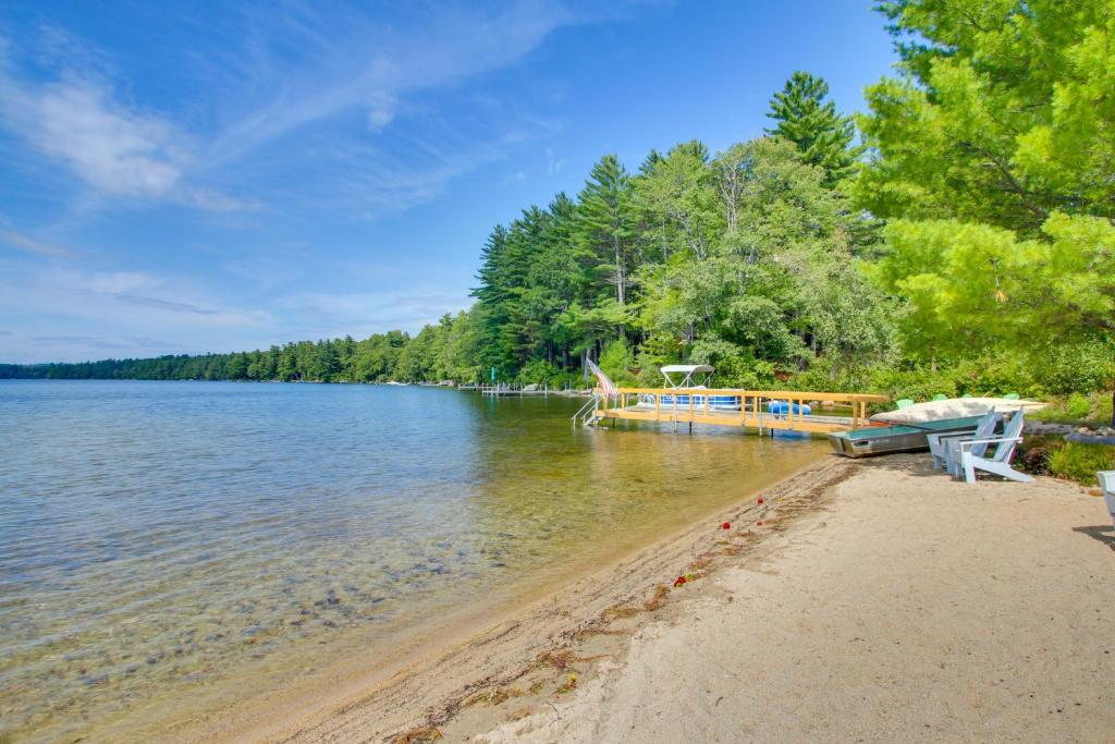 Photo of Panther Pond Cabin with 200 Ft Sand Beach and Dock! in Raymond, ME