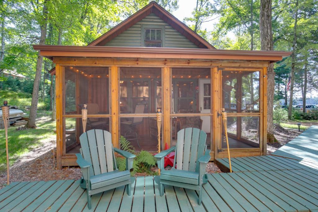 Photo of Quaint and Cozy Lake Cabin with Dock and Beach Access! in Sayner, WI