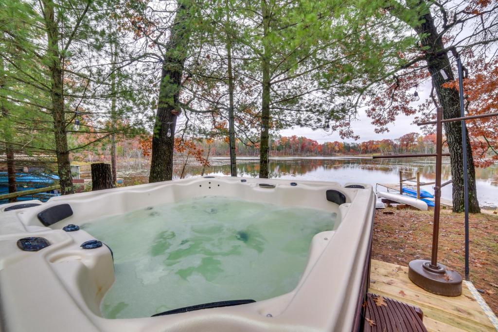 Photo of Lakefront Wisconsin Cottage with Dock and Hot Tub! in Crivitz, WI