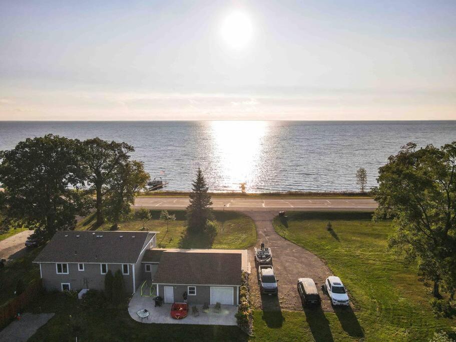Photo of Modern Home on Mille Lacs Lake! Amazing yard and game-room! in Onamia, MN