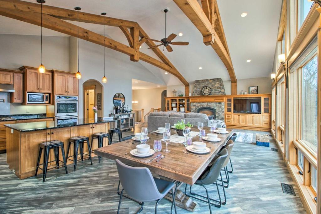 Photo of Dock, Hot Tub and Game Room Luxe Lake Latoka Home in Alexandria, United States