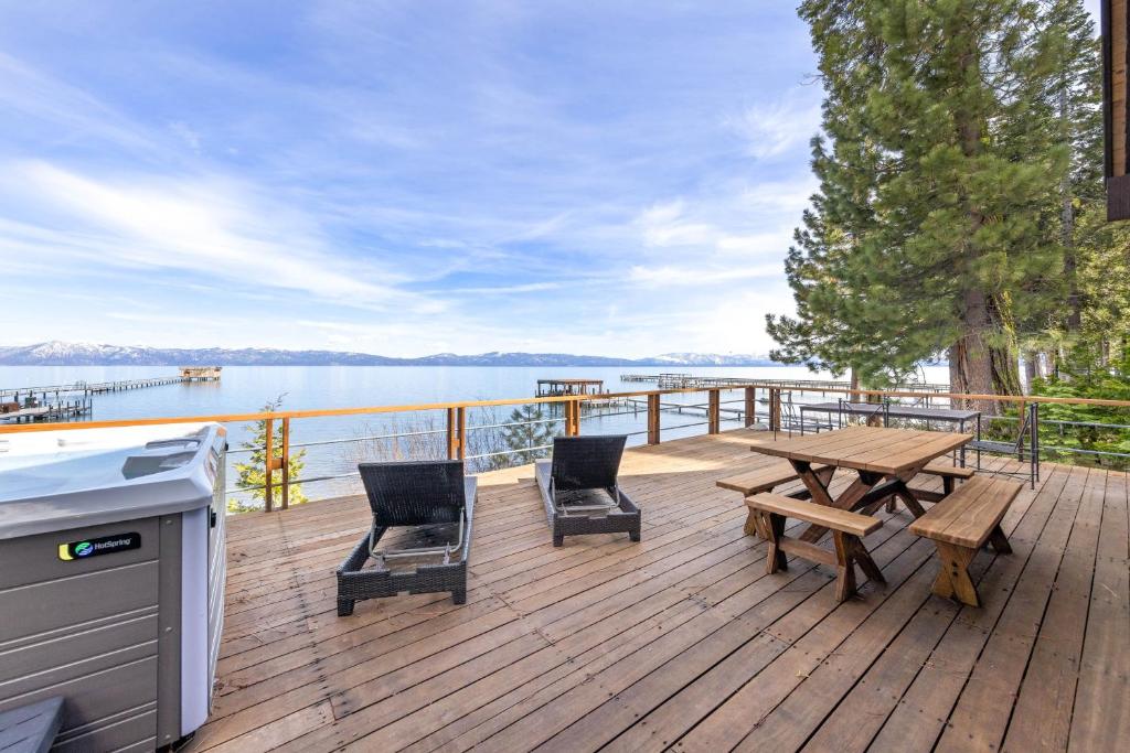 Photo of Towering Pines Lakefront - 3 BR w Hot Tub & Buoy in Tahoe City, CA
