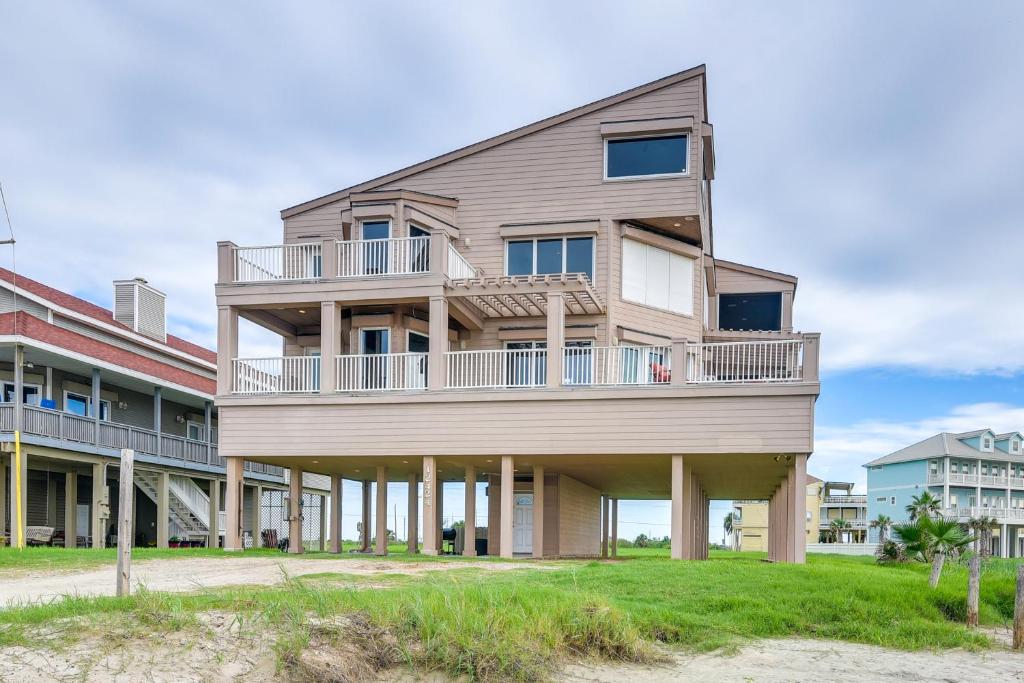 Photo #1 of Oceanfront Galveston Beach House Steps to Sand! in Galveston, TX